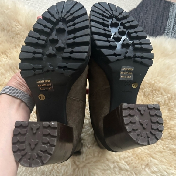 Emanuele Crasto distressed suede platform chelsea lug soled boot - Picture 5 of 6